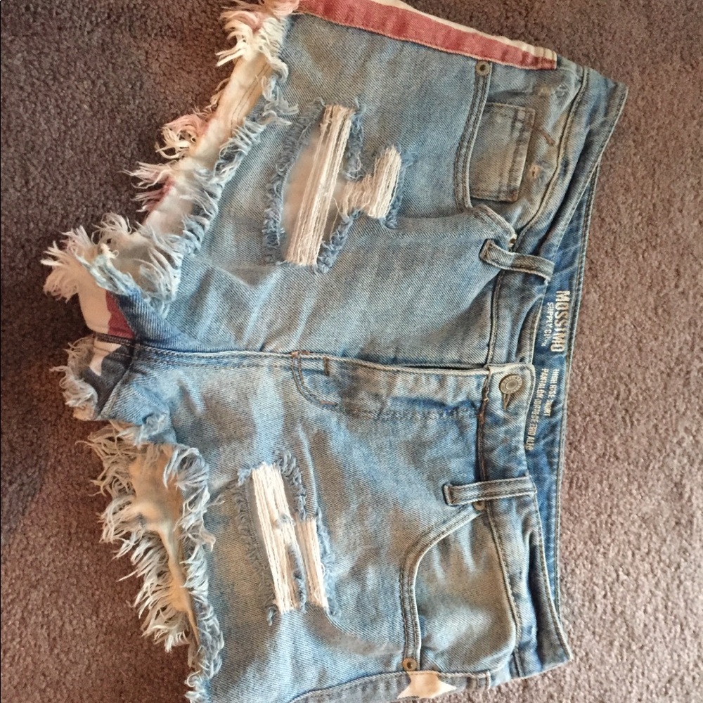 Denim shorts